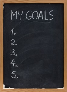 my goals list on blackboard